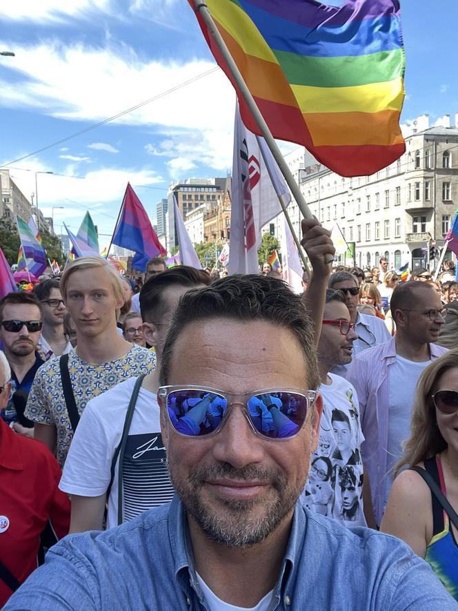 Rafał Trzaskowski na Paradzie Równości w Warszawie