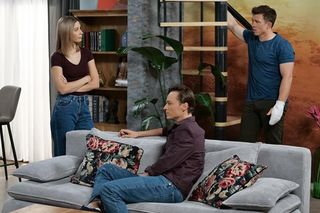 Pierwsza miłość, odcinek 3928: Kalina (Magdalena Wieczorek), Krystian (Patryk Pniewski), Alan (Alan Andersz) 