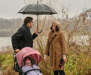 Na Wspólnej odc. 3983. Klaudia (Justyna Karłowska), Michał (Robert Kudelski), Nadia (Marcelina Sałek)