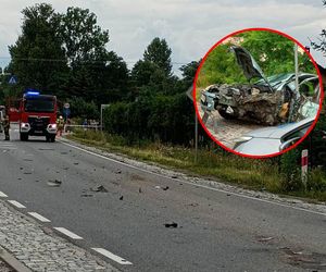 Tragedia w Białobrzegach. Fordem uderzył w mercedesa. 49-latek nie przeżył