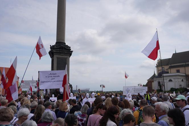 Protest katechetów w Warszawie 21.08.2024