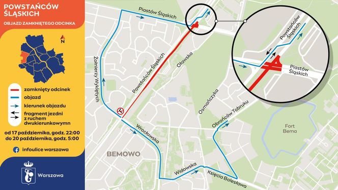 Weekend pełen objazdów