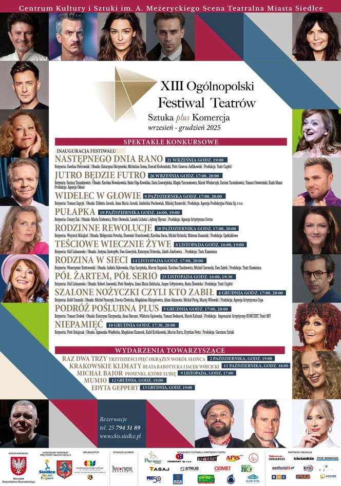 Przed nami XIII Ogólnopolski Festiwal Teatrów „Sztuka plus Komercja” w Siedlcach 2025