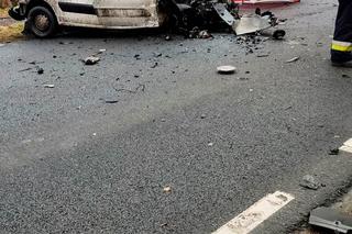 Citroen Poczty Polskiej roztrzaskał się o drzewo. 52-latek nie żyje [ZDJĘCIA]