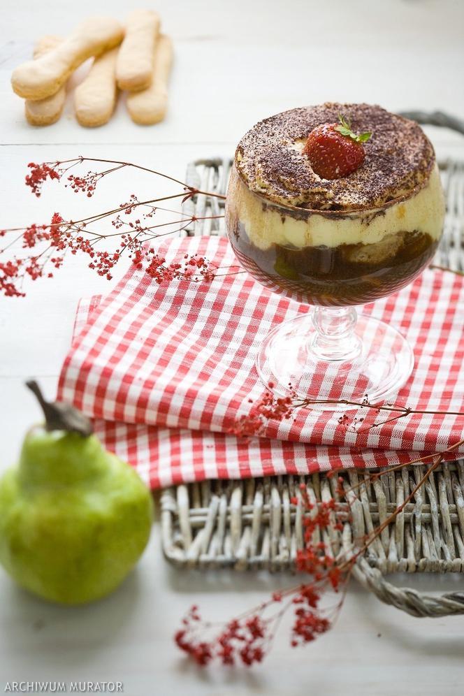 Tiramisu gruszkowe: przepis na modny deser