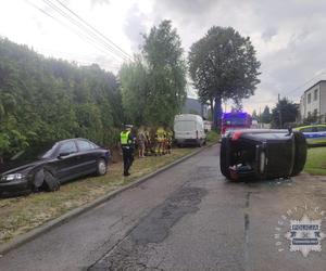 Kolizja na ul. Traugutta w Zbrosławicach