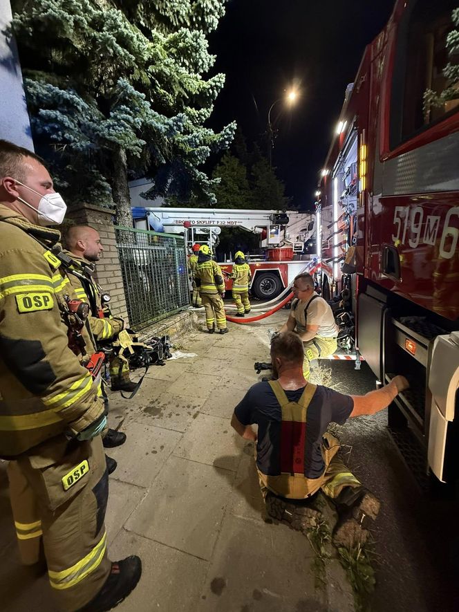 Na szczęście w pożarze hali w Kałuszynie nikt nie zginął
