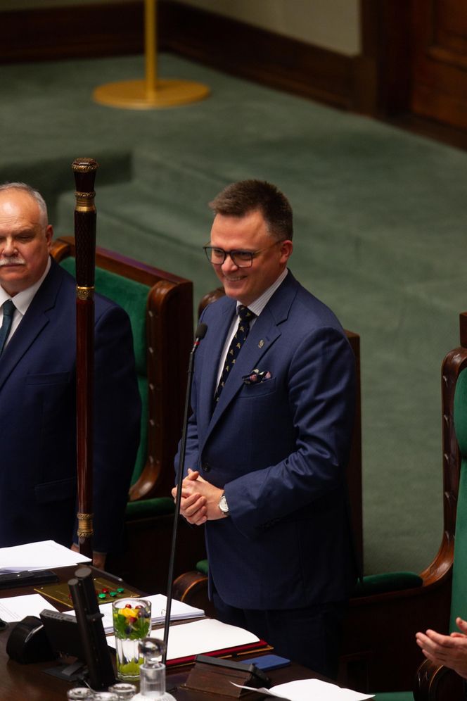 Szymon Hołownia na ostatnim posiedzeniu jako marszałek