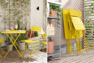 Krzesła składane na balkon/IKEA