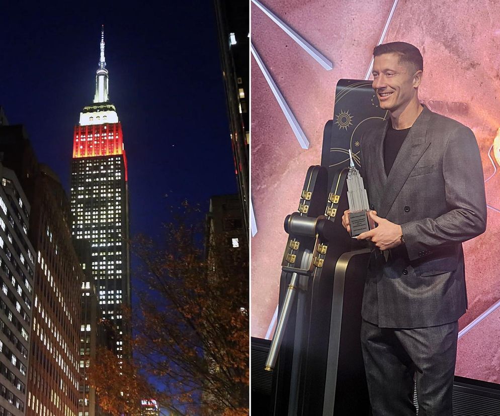 Lewandowski rozświetlił Empire State Building