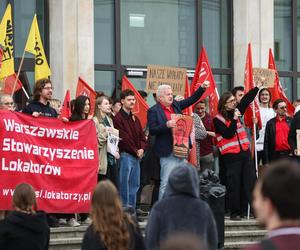 Protest przeciwko programowi Mieszkanie na Start w Warszawie