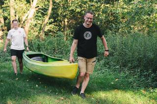 Marcin Romanowski na kajaku