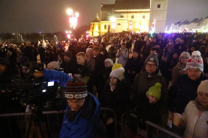 Odpalenie choinki na placu Zamkowym w Warszawie 4.12.2024