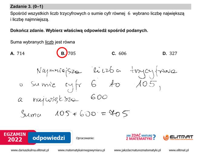 Egzamin ósmoklasisty 2022: Matematyka. ARKUSZ CKE i ODPOWIEDZI [25.05.2022]