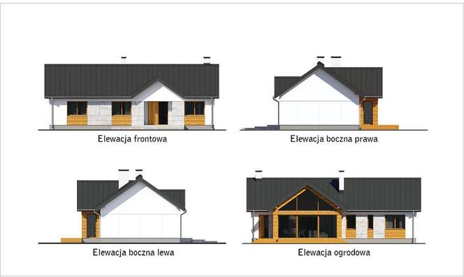 Projekt domu Efektowny z katalogu Muratora - wizualizacje, plan, aranżacje