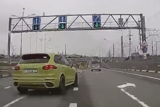 Wypadek na rosyjskiej autostradzie