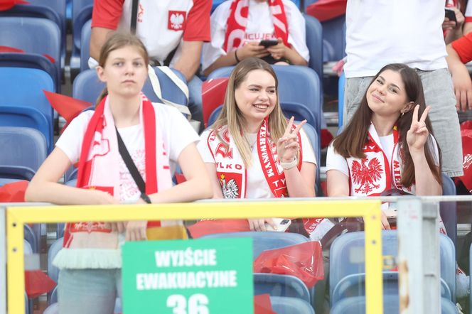 Kibice na meczu Polska - Mołdawia