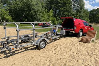 Poszukiwania na rzece Narew. Wszedł do wody i zniknął! Nurt jest bardzo silny