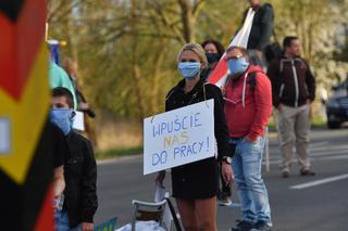 Protest na granicy polsko-niemieckiej w Rosówku