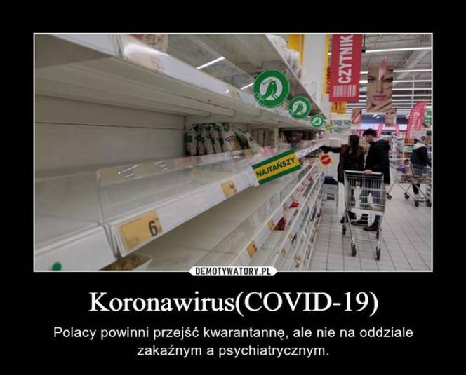 Puste półki w sklepach. MEMY - Polacy szturmują sklepy