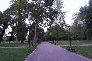 Park w gminie Mełgiew