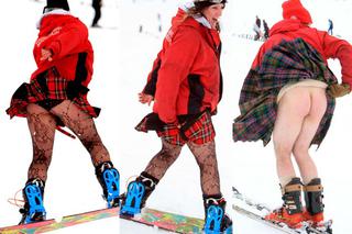 Szkoci lubią narty z gołą pupą - tak też można zjeżdżać na nartach (ZDJĘCIA!)