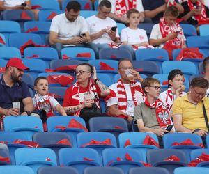 Kibice na meczu Polska - Mołdawia