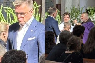 Pogrzeb Stanisława Sojki. Szymon Hołownia przyjął komunię w nietypowy sposób. To dozwolone