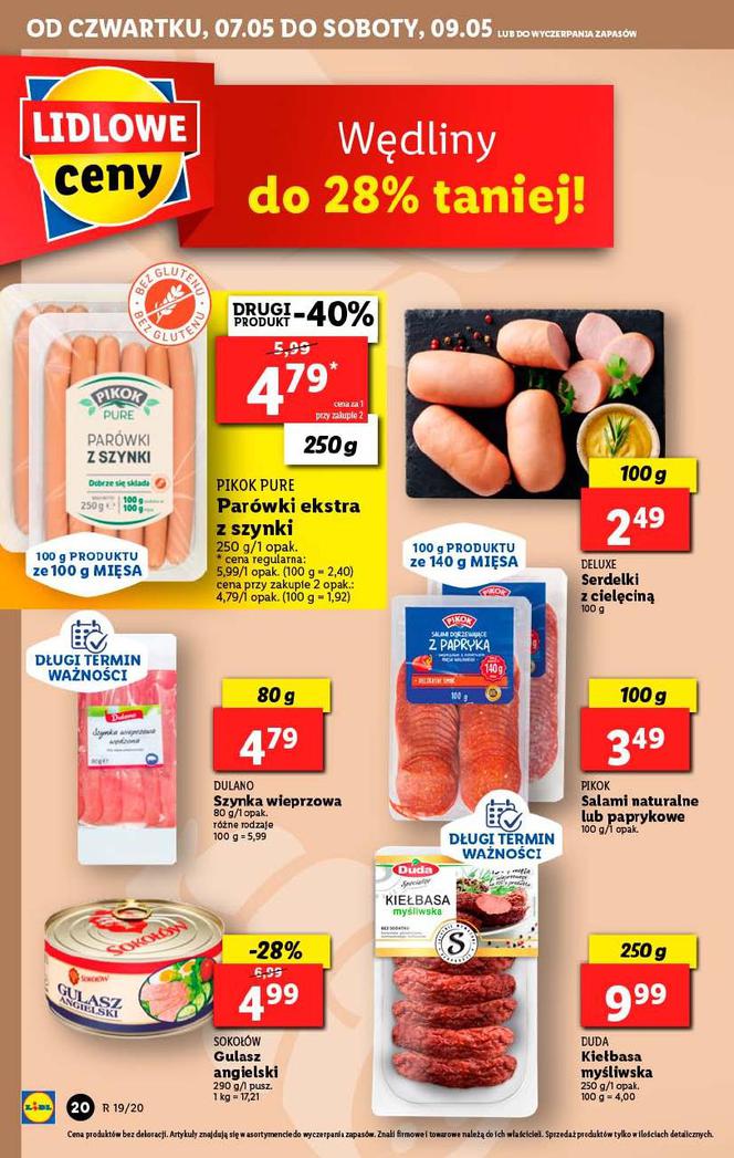 Ceny podstawowych produktów - LIDL