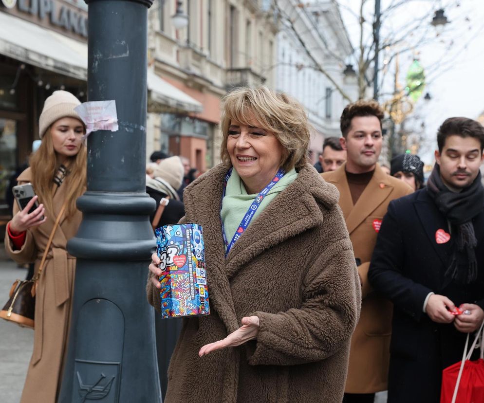 Łódź. Wielka Szarża na Piotrkowskiej w Łodzi, w ramach 33. Finału Wielkiej Orkiestry Świątecznej Pomocy.