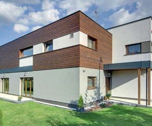 Połączenie materialów elewacyjnych