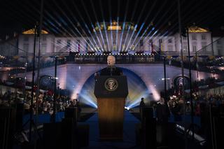 Wystąpienie Joe Bidena w Arkadach Kubickiego w Warszawie