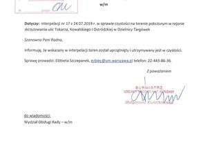 Odpowiedź na interpelację