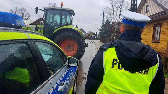 Protest rolników w woj. podlaskim (20.02.2024)