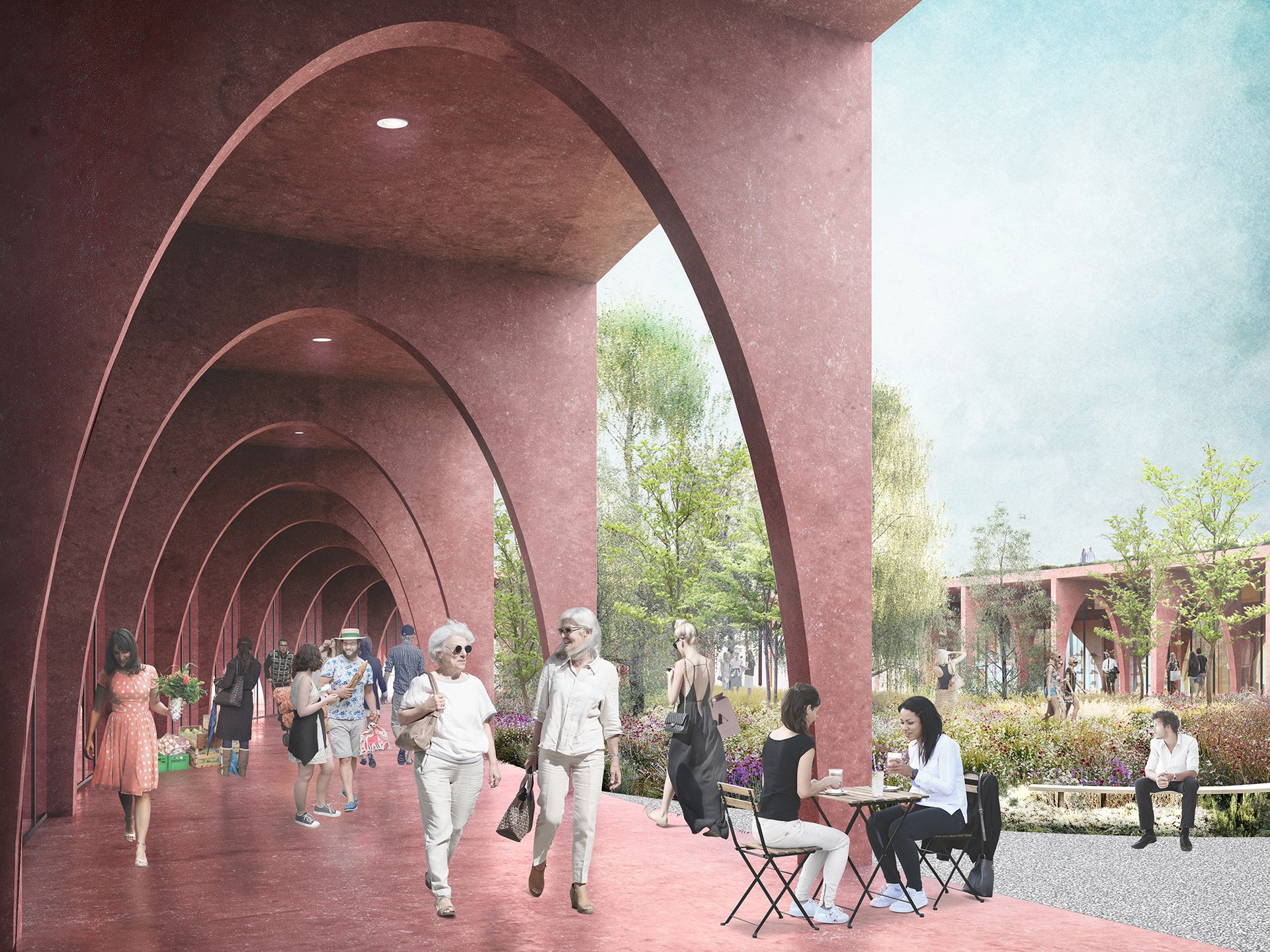 Projekt targowiska Flora w Jeleniej Górze autorstwa 3XA