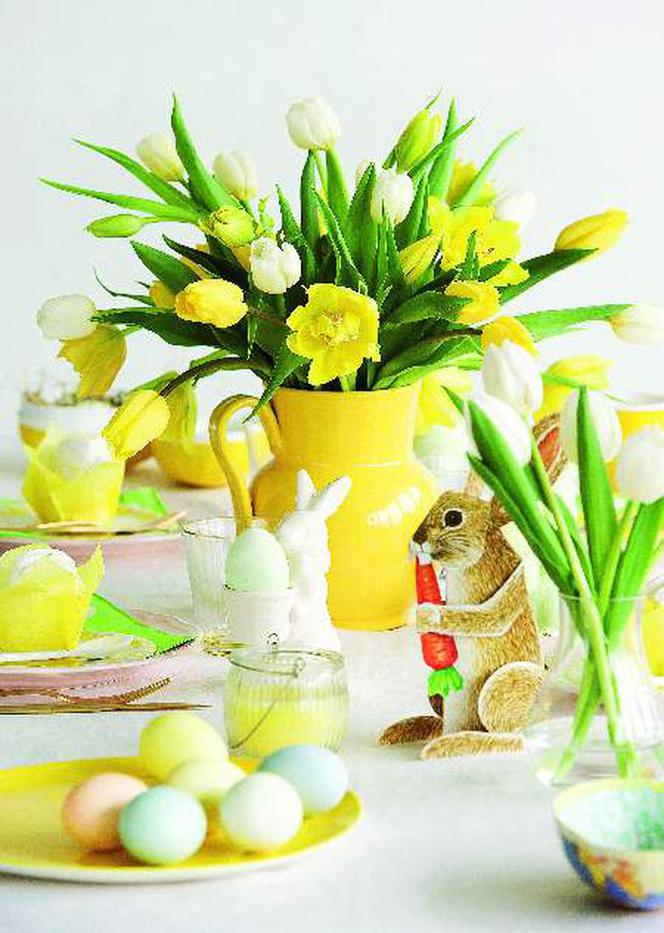 aranżacja stołu na Wielkanoc