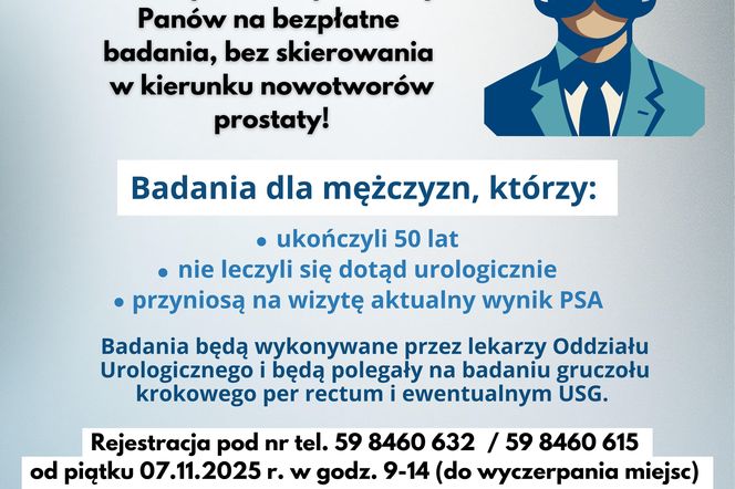 Badania profilaktyczne dla mężczyzn w słupskim Szpitalu