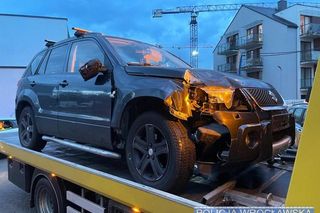 Staranował ogródek restauracyjny