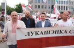 Białorusini przeszli przez centrum Białystoku. To protest przeciwko reżimowi Łukaszenki [ZDJĘCIA]