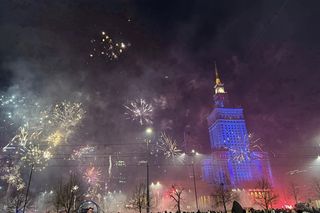 Sylwester w Warszawie. Fajerwerki pod PKiN