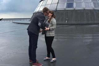 Zaręczyny na dachu Spodka