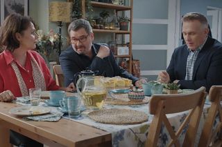 M jak miłość odc. 1873. lekarz Marek (Tomasz Traczyński), Marysia (Małgorzata Pieńkowska), Artur Rogowski (Robert Moskwa)