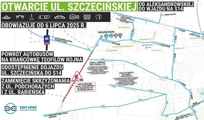 Ulica Szczecińska - mapa