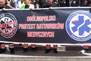 Protest ratowników medycznych we Wrocławiu