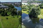 Teren przyszłego kąpieliska w Parku Centralnym nad Brdą w Bydgoszczy