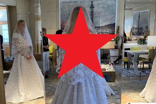 Suknia ślubna Sophie Turner zachwycała także z tyłu! Zobacz nowe zdjęcie!