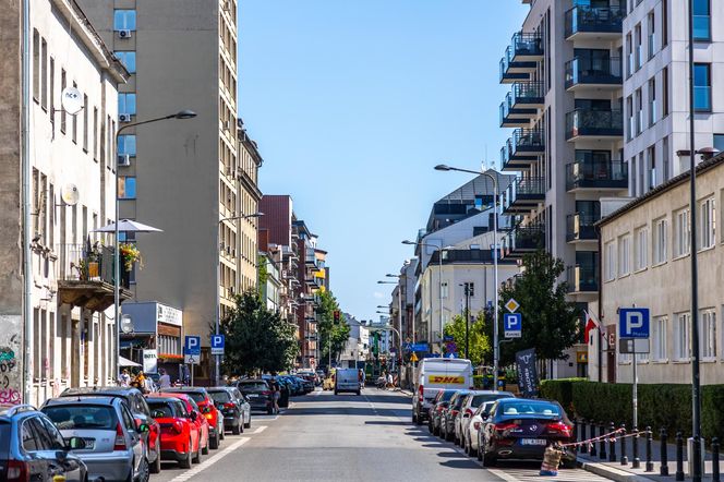 Ulica Okrzei w Warszawie przed przebudową