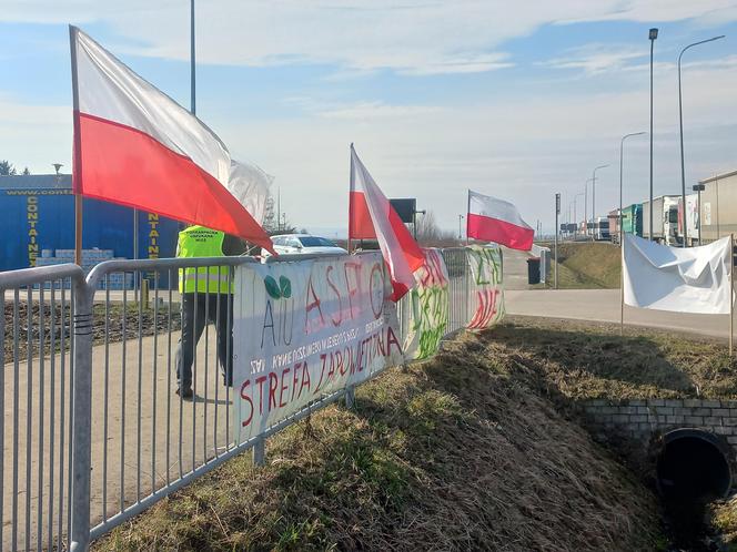 Protest rolników w Medyce