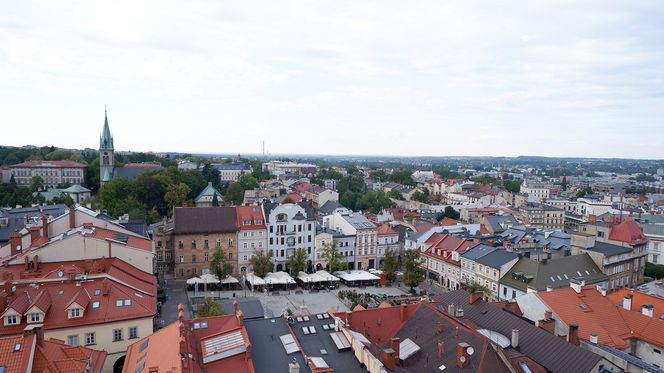 Bielsko-Biała, widok z wieży katedry św. Mikołaja