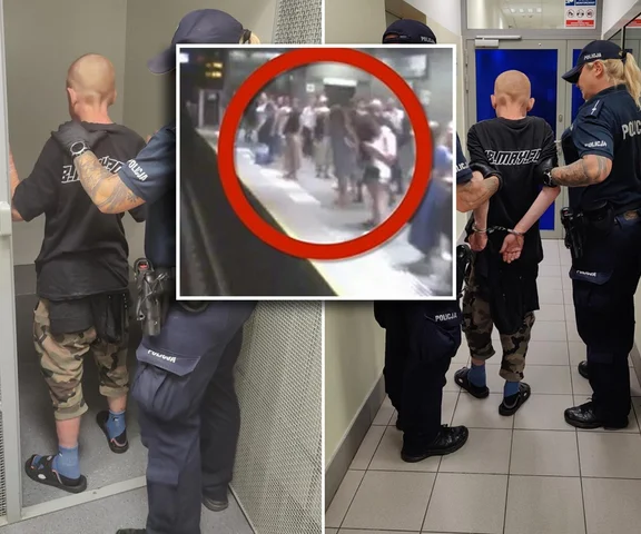 Chciał wepnąć kobietę pod pociąg metra. Wszystko się nagrało